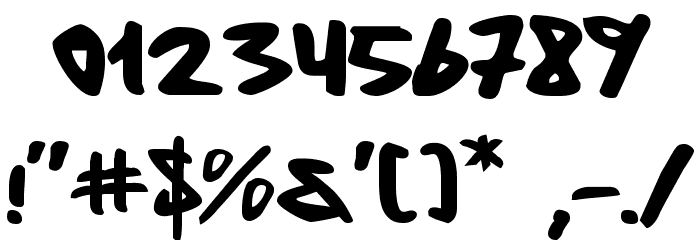 Fantom Expanded Font OTHER CHARS