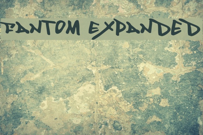 Fantom Expanded Font examples