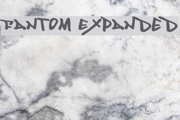 Fantom Expanded Font examples