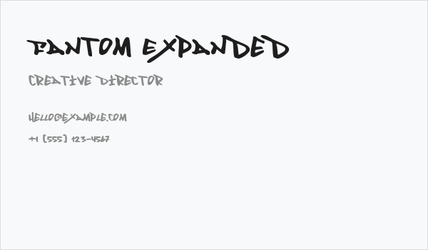 Fantom Expanded Business Card