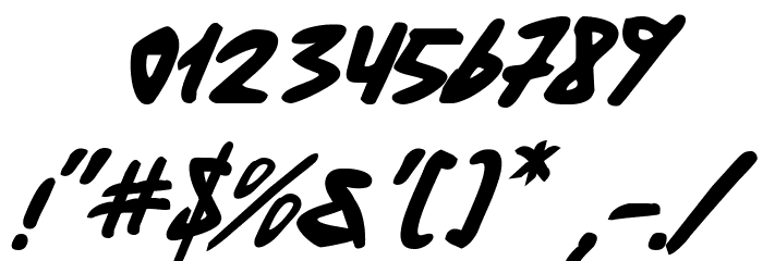 Fantom Italic Font OTHER CHARS