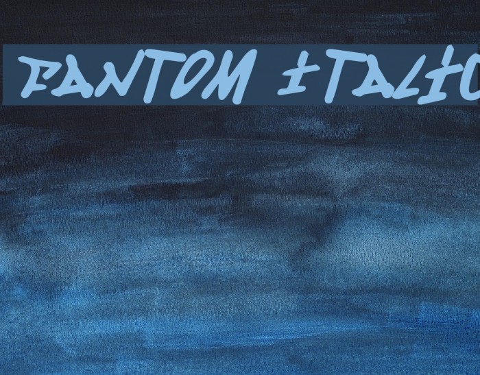 Fantom Italic Font examples