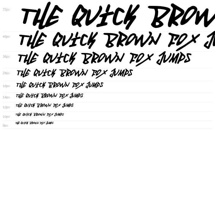 Fantom Italic Waterfall