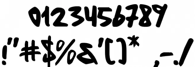 Fantom Font OTHER CHARS