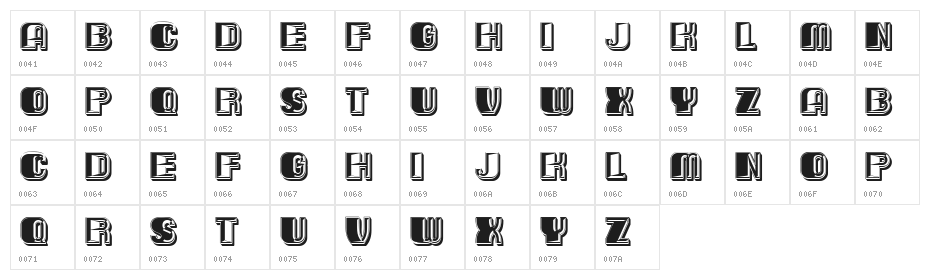 Fantome Regular Character Map