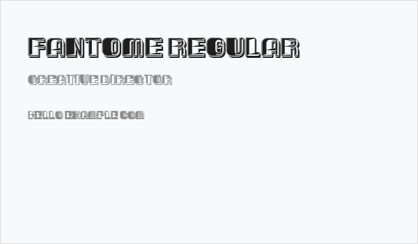 Fantome Regular Business Card