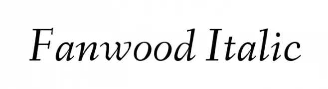 Fanwood Italic  免费字体下载