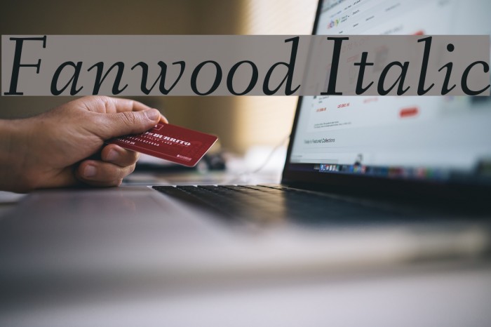 Fanwood Italic Font examples