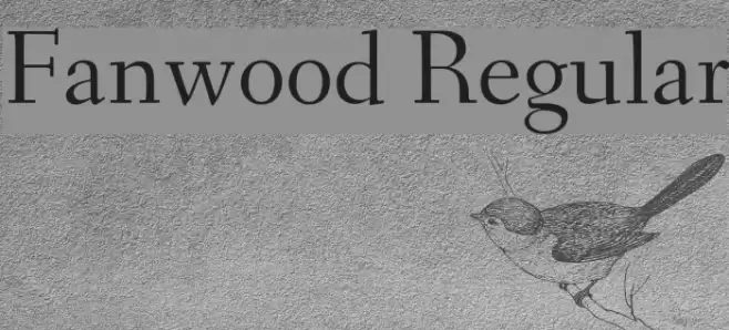Fanwood Regular Font examples