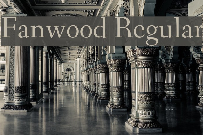 Fanwood Regular Example 2