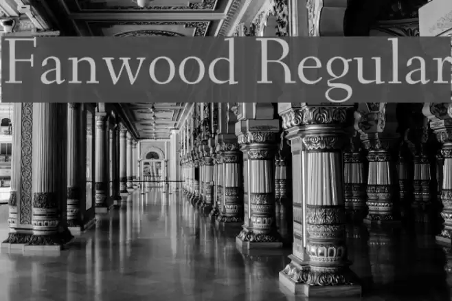 Fanwood Regular Font examples
