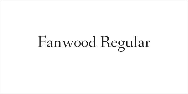 Fanwood Regular Logo