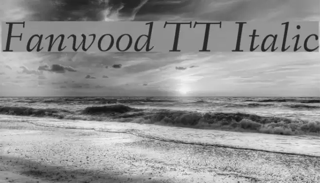 Fanwood TT Italic Font examples