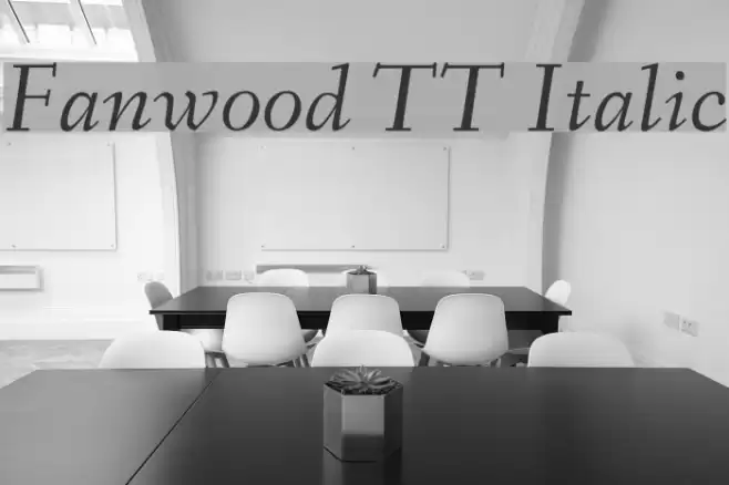 Fanwood TT Italic Font examples