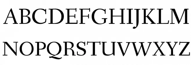 Fanwood Text Regular Шрифта ВЕРХНИЙ