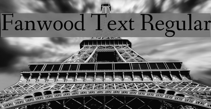 Fanwood Text Regular Font examples