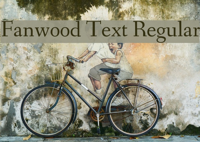 Fanwood Text Regular Font examples