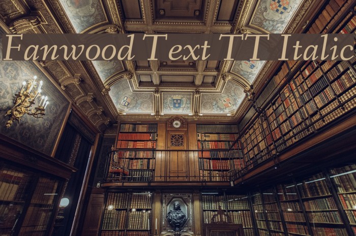 Fanwood Text TT Italic Font examples
