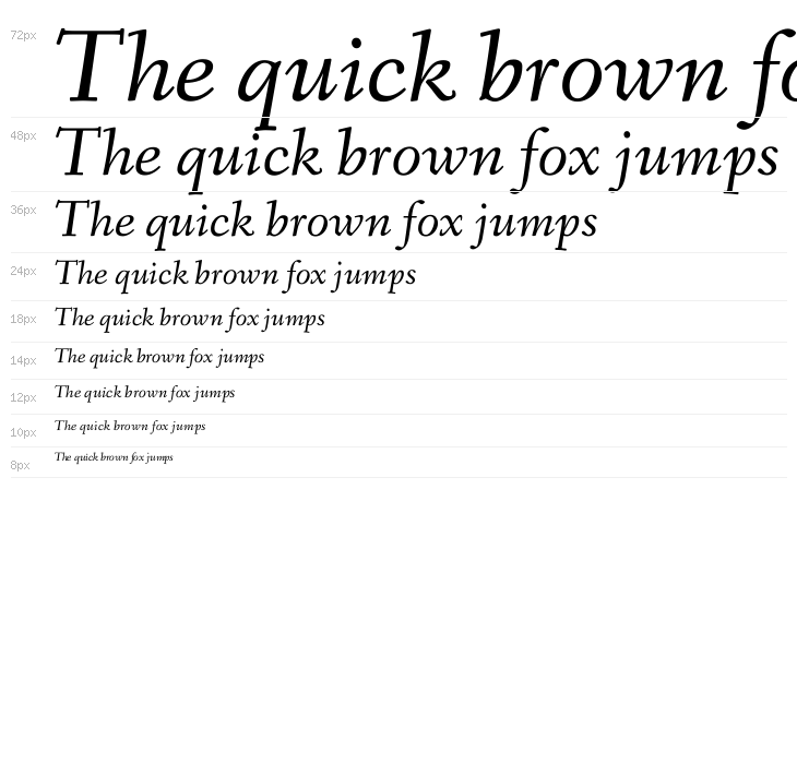 Fanwood Text TT Italic Waterfall