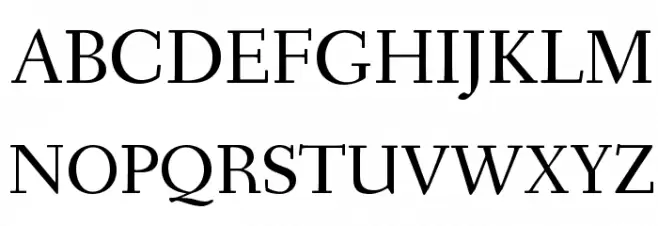 Fanwood Text TT Regular 字体 大写