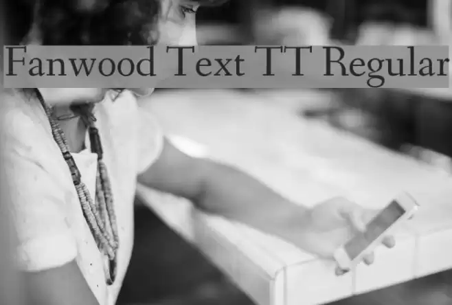 Fanwood Text TT Regular Font examples