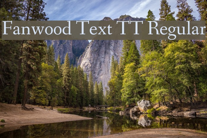 Fanwood Text TT Regular Font examples