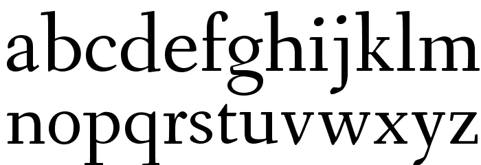 Fanwood Text TT Regular Font LOWERCASE