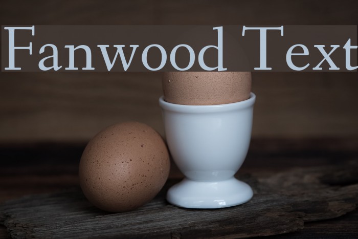 Fanwood Text Example 1