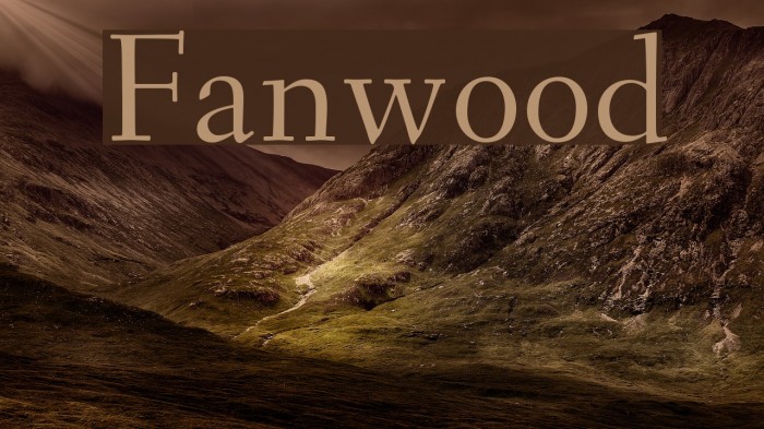 Fanwood Font examples