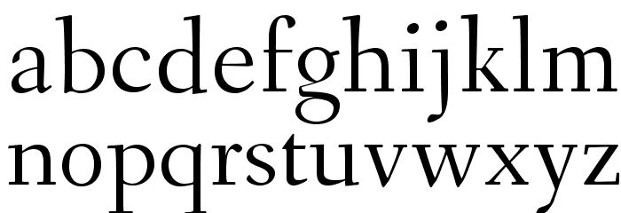 Fanwood Font LOWERCASE