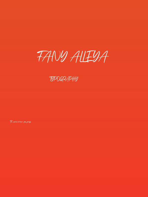 Fany Alleya Poster