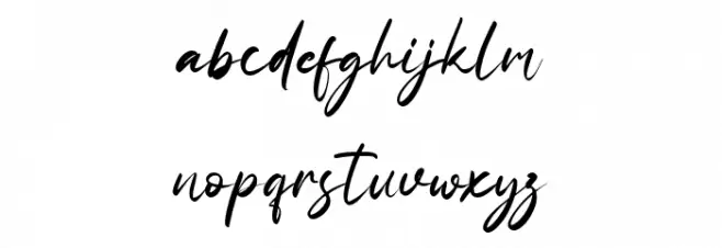 Fany Alleya Font LOWERCASE