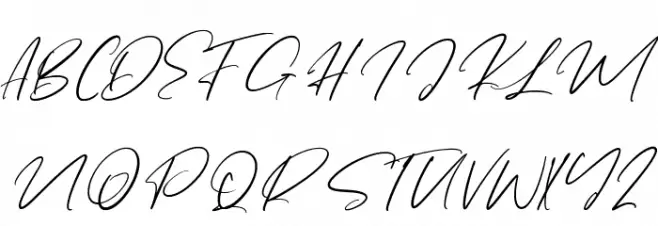 Fany Harlley Font UPPERCASE