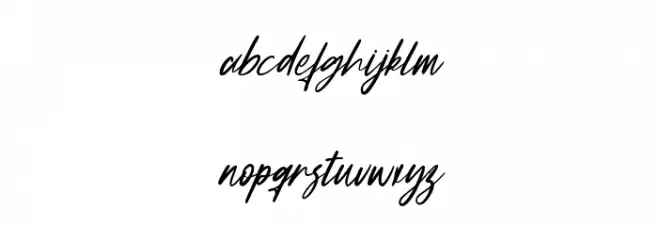 Fany Harlley Font LOWERCASE