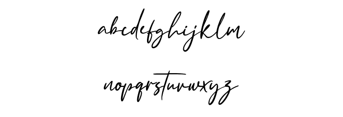 Fany Smash Font LOWERCASE