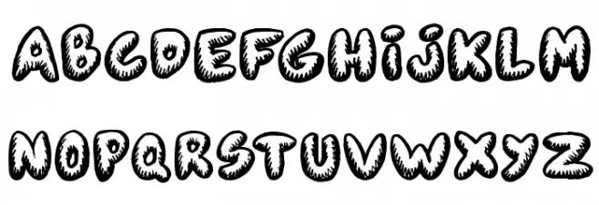 Fanzine Title Fonte MAIÚSCULAS