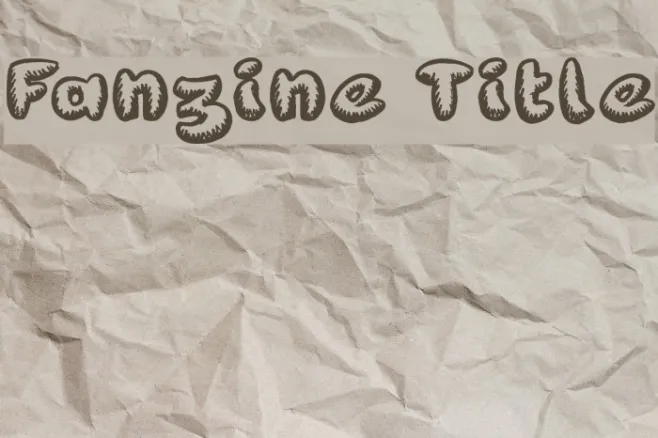 Fanzine Title Example 2