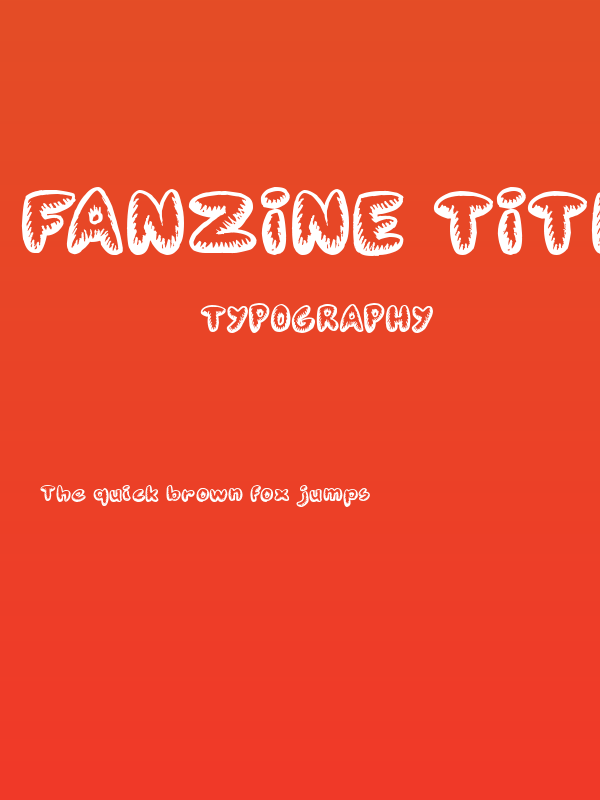 Fanzine Title Poster