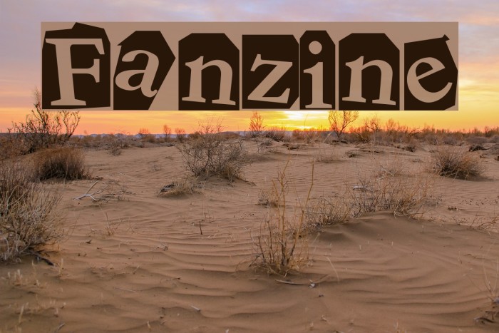 Fanzine Caratteri examples
