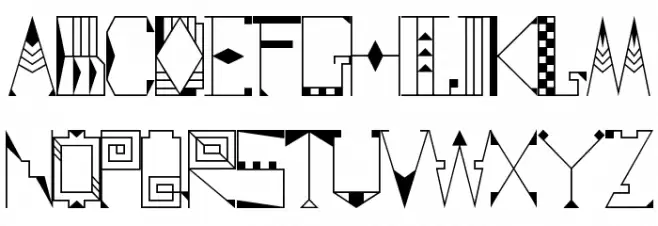 Far East Movement Font UPPERCASE