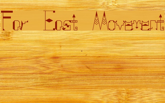 Far East Movement Font examples