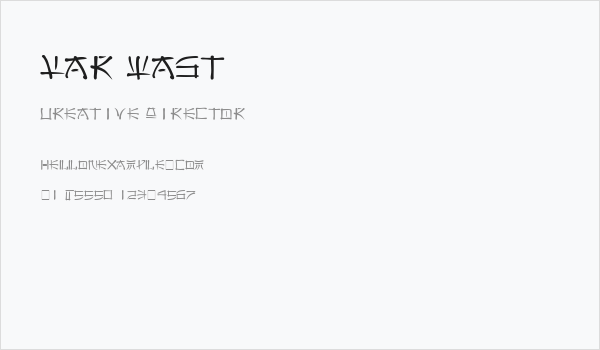 Far East Business Card