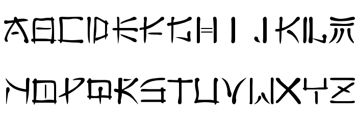 Far East Font LOWERCASE
