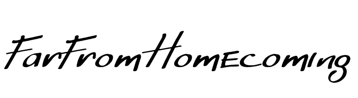 Far From Homecoming  font caratteri gratis