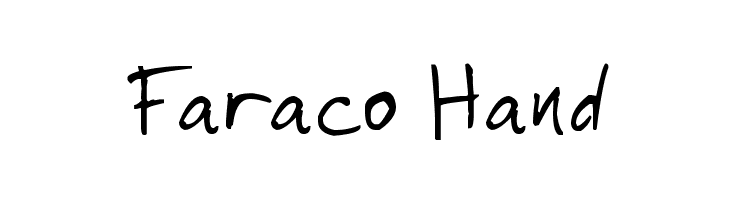 Faraco Hand  免费字体下载