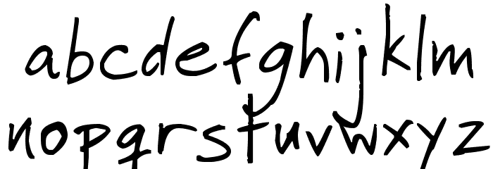 Faraco Hand Font LOWERCASE