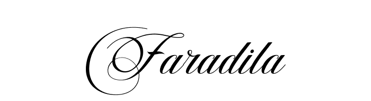 Faradila  フリーフォントのダウンロード