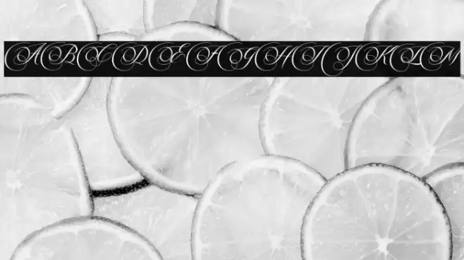 Faradila Font examples