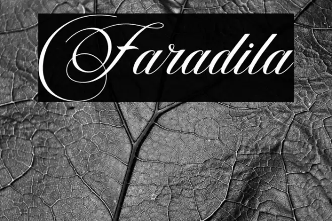 Faradila Font examples
