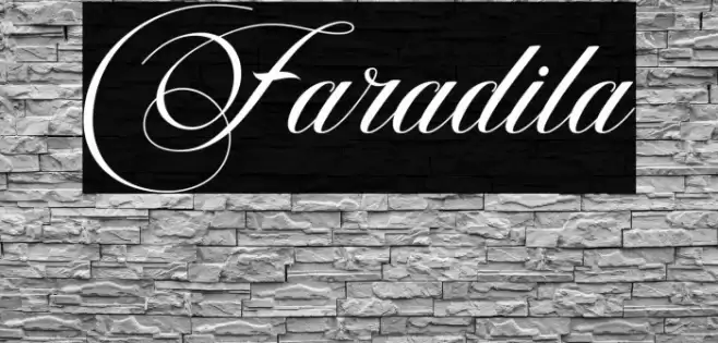 Faradila Font examples